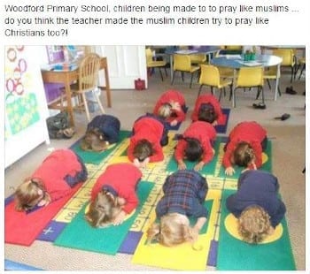 Muslim Prayer in Schools, But Not Christian Prayer.